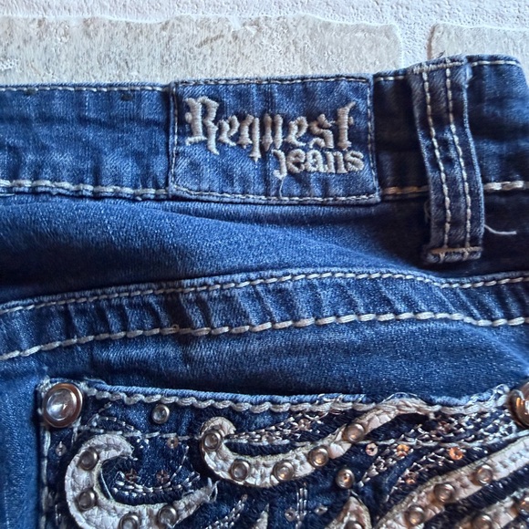 Request Brand Stylish Indigo Women's Skinny Jeans Like New - Picture 11 of 11